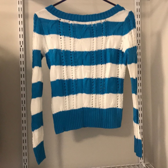 Ecko Unlimited blue and white stripes sweater - Picture 3 of 3